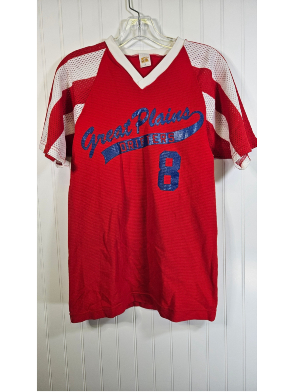 Vintage Russell Athletic Great Plains Drifters Mesh Jersey USA Softball M